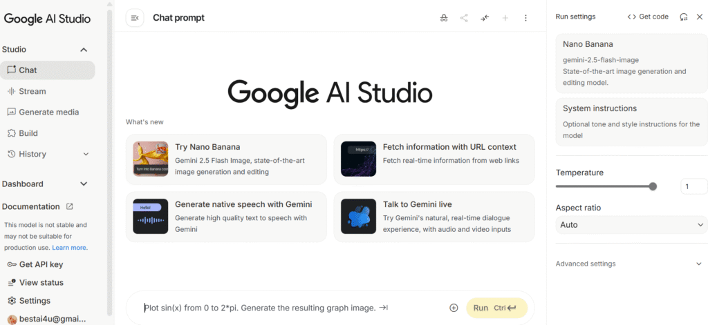 google ai studio